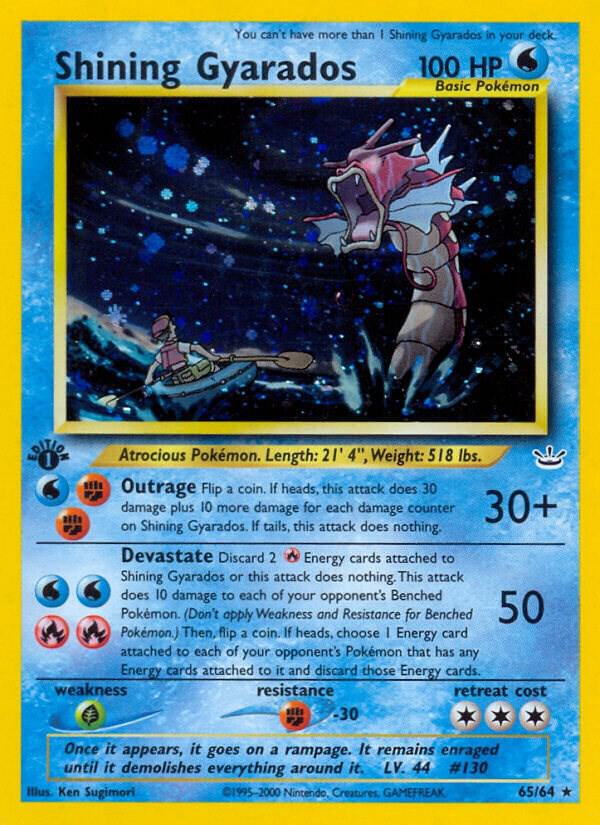 Shining Gyarados · Neo Revelation · 65/64 · English