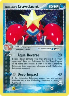 Team Aqua's Crawdaunt - 2/95