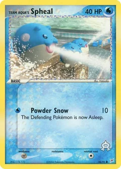 Team Aqua's Spheal - 56/95