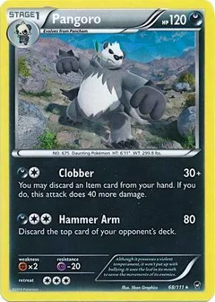 Pangoro - 68/111 (Cracked Ice Holo)